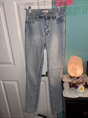 PacSun Light Blue High-Rise Slim Jeans